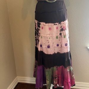 Tie Dye Maxi Skirt